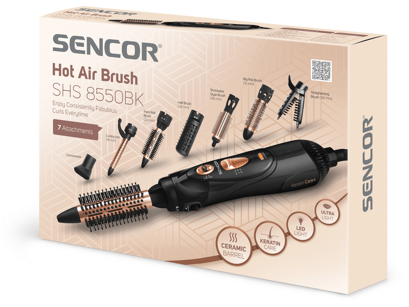 Sencor SHS 8550BK Forrólevegős hajformázó
