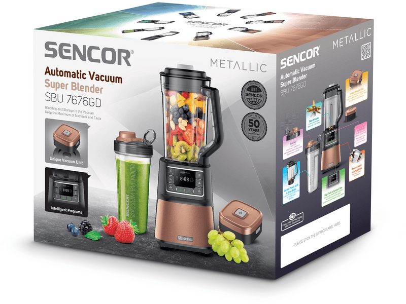 Sencor SBU 7676GD Automata vákuumos mixer, arany