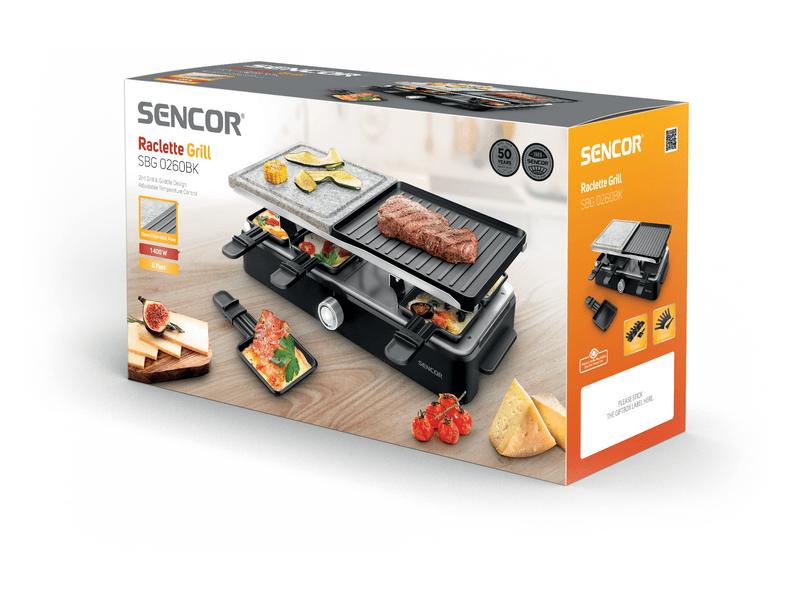 Sencor SBG 0260BK Raclette roštilj