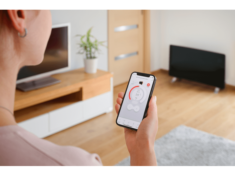 Sencor SCF 4741BK Elektromos üveg fűtőpanel, fekete