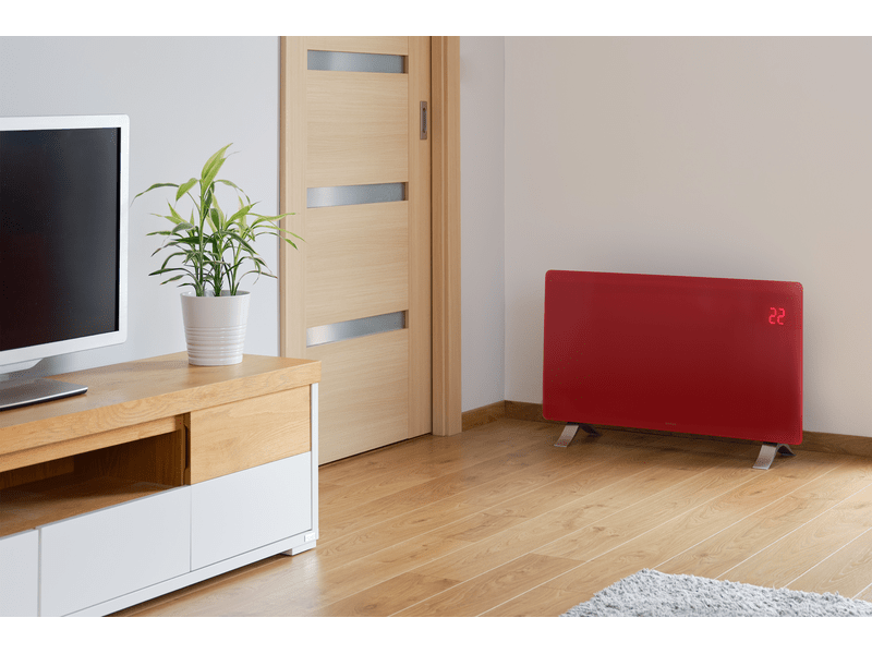 Sencor SCF 4742RD Elektromos üveg fűtőpanel, piros