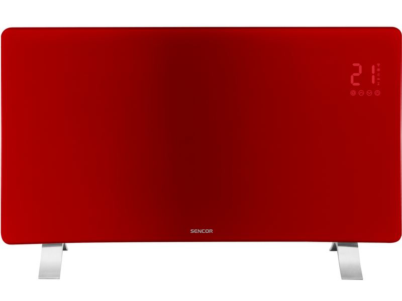 Sencor SCF 4742RD Elektromos üveg fűtőpanel, piros