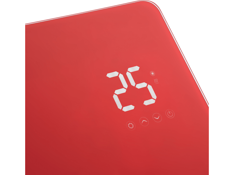 Sencor SCF 4742RD Elektromos üveg fűtőpanel, piros