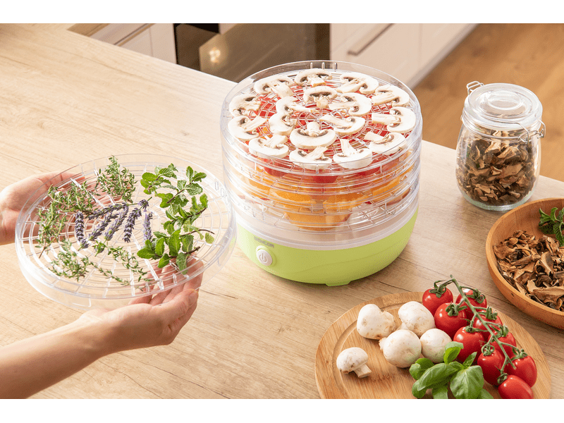 Sencor SFD 757GG Élelmiszer aszaló, 5 szita, zöld