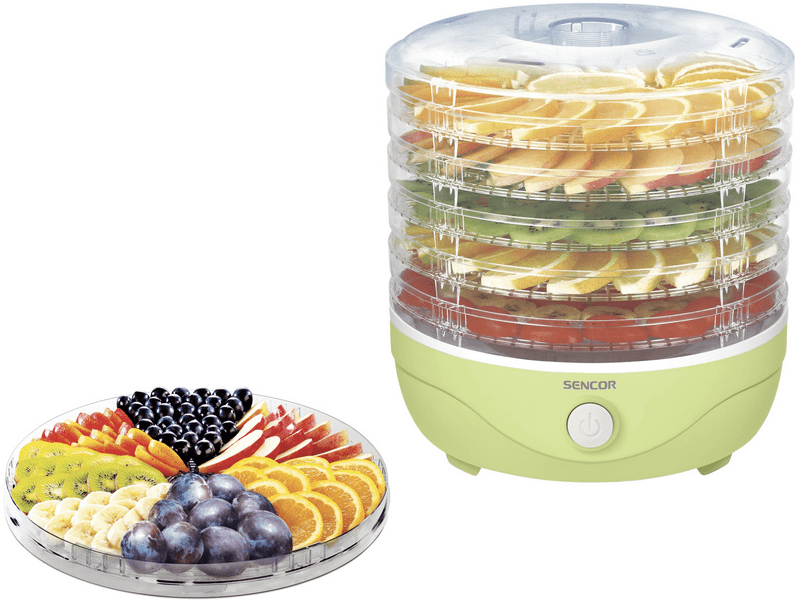 Sencor SFD 757GG Élelmiszer aszaló, 5 szita, zöld