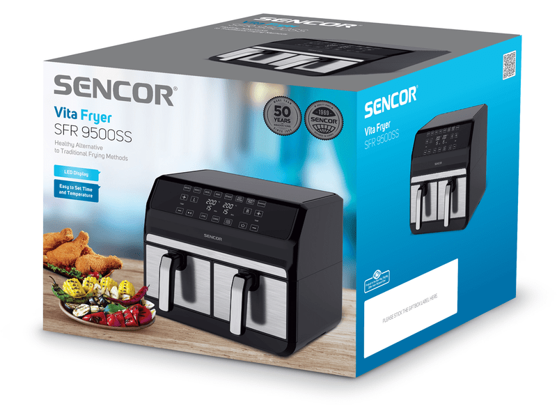 Sencor SFR 9500SS Forrólevegős sütő