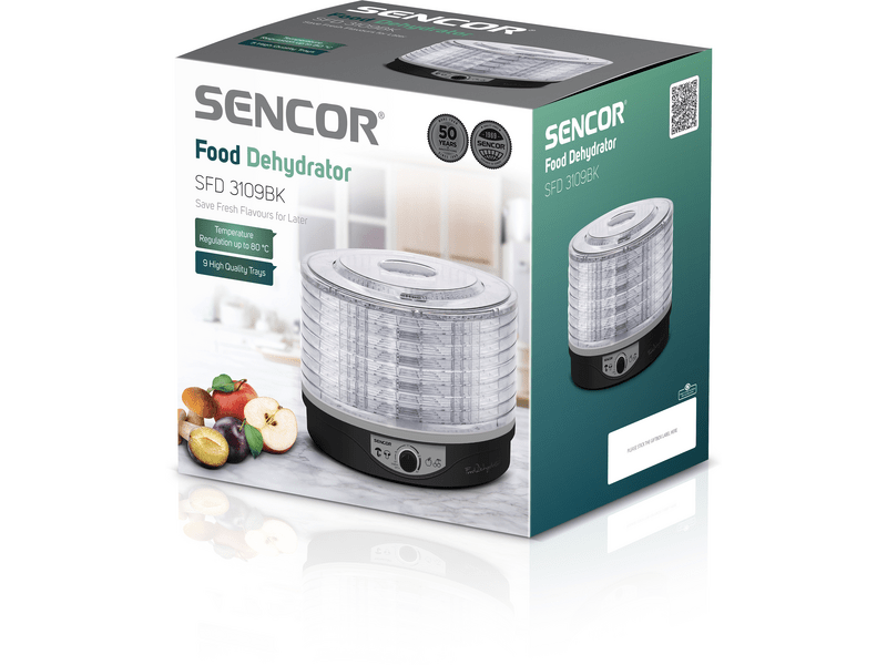 Sencor SFD 3109BK Dehidrator hrane, 9 sita, crni