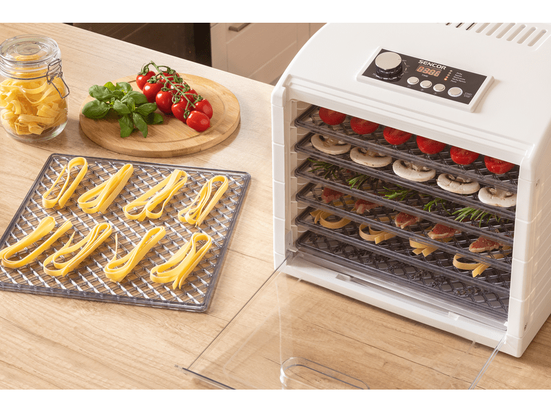 Sencor SFD 6500WH Élelmiszer aszaló, 6 szita, fehér