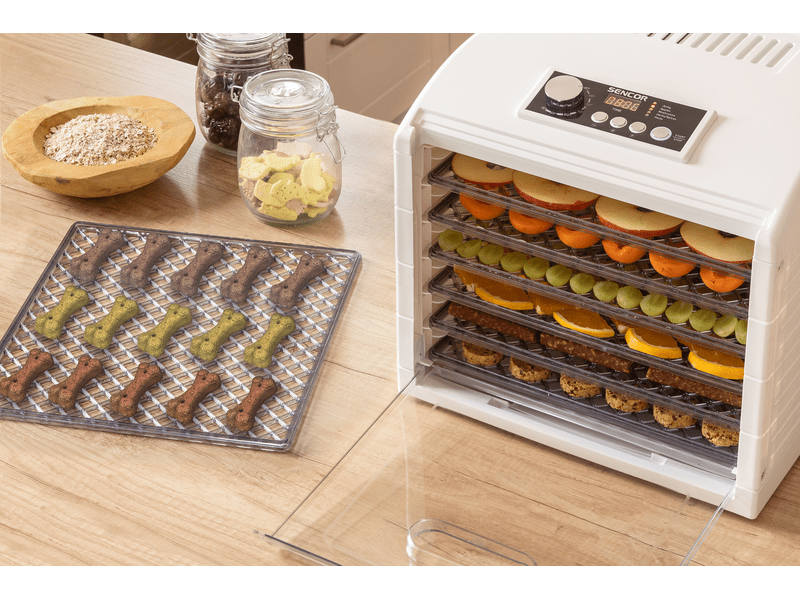 Sencor SFD 6500WH Élelmiszer aszaló, 6 szita, fehér