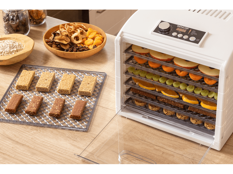 Sencor SFD 6500WH Élelmiszer aszaló, 6 szita, fehér