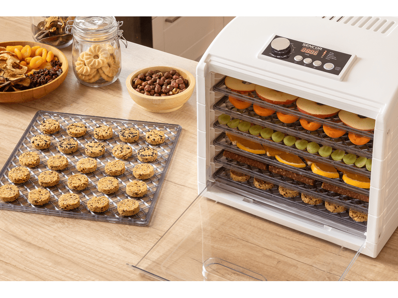 Sencor SFD 6500WH Élelmiszer aszaló, 6 szita, fehér