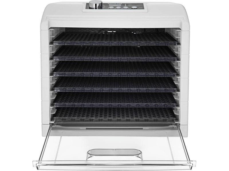 Sencor SFD 6500WH Élelmiszer aszaló, 6 szita, fehér