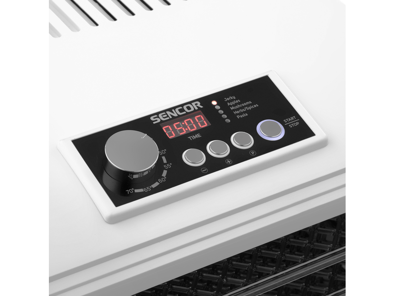 Sencor SFD 6500WH Élelmiszer aszaló, 6 szita, fehér