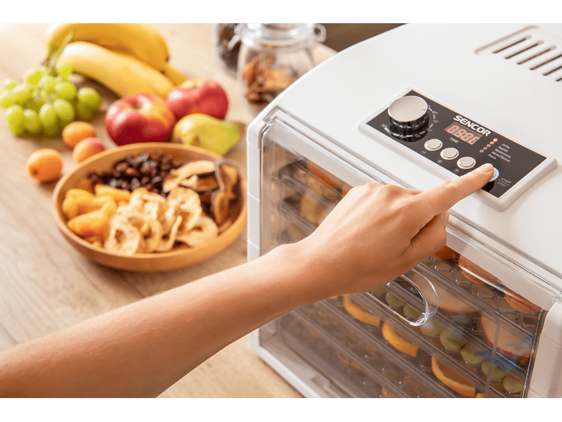 Sencor SFD 6500WH Élelmiszer aszaló, 6 szita, fehér