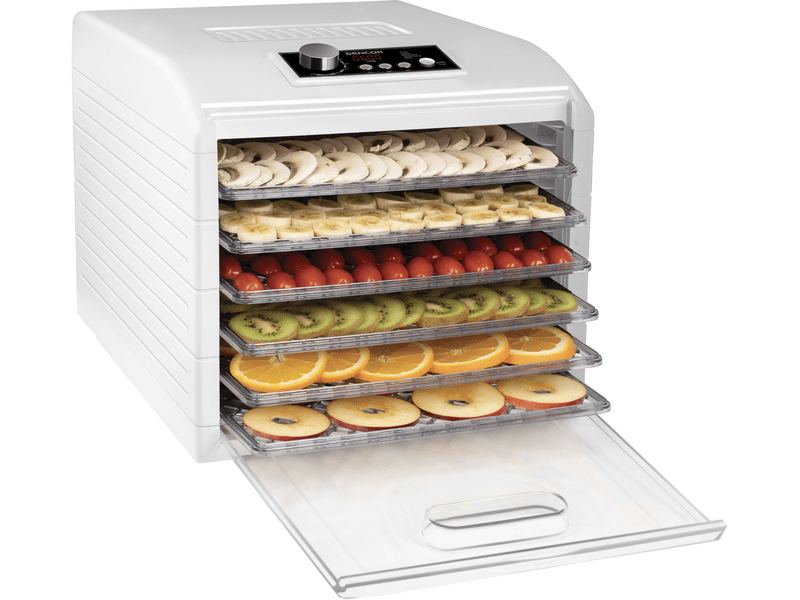 Sencor SFD 6500WH Élelmiszer aszaló, 6 szita, fehér
