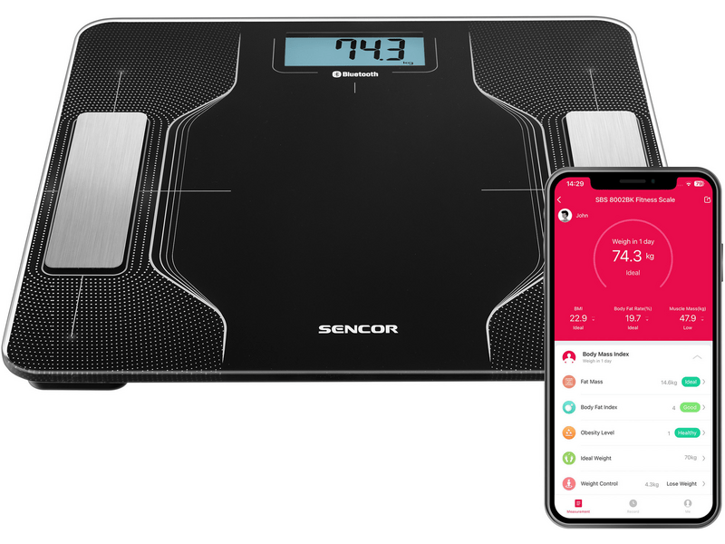 Sencor SBS 8002BK Okos személymérleg