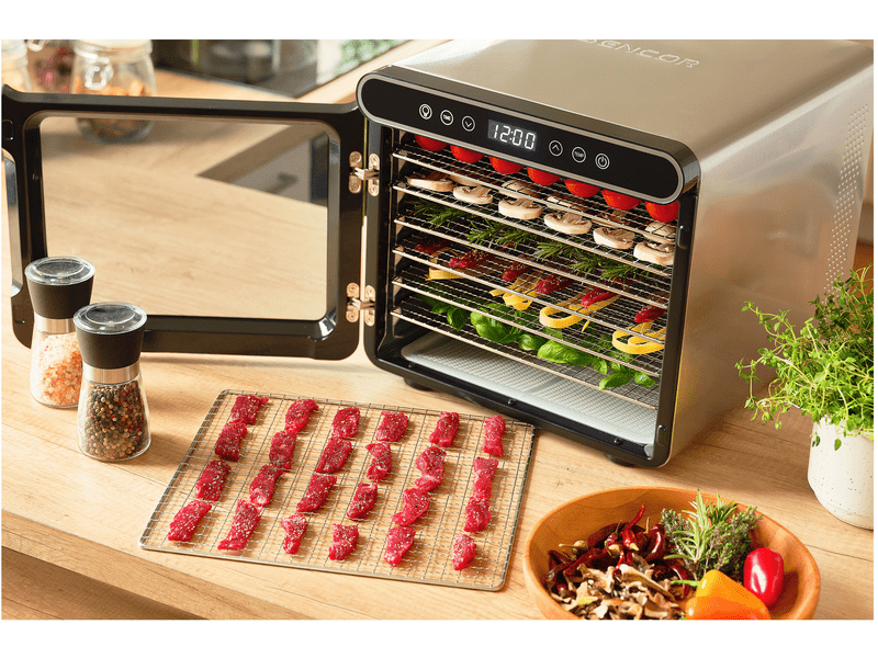 Sencor SFD 7750SS Élelmiszer aszaló, 6 szita, fekete