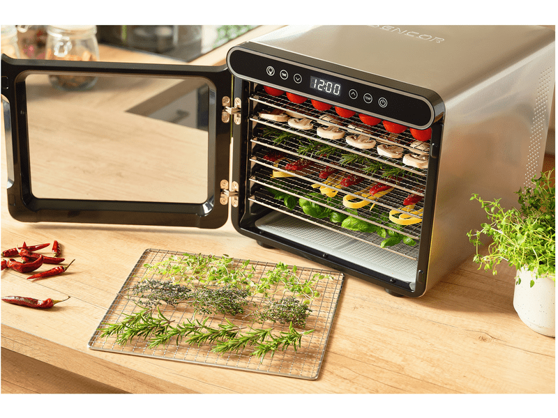 Sencor SFD 7750SS Élelmiszer aszaló, 6 szita, fekete