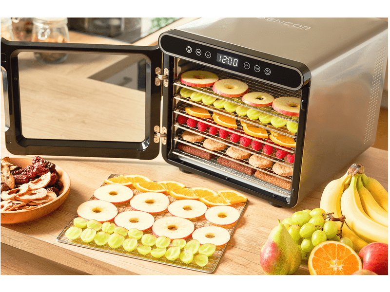 Sencor SFD 7750SS Élelmiszer aszaló, 6 szita, fekete