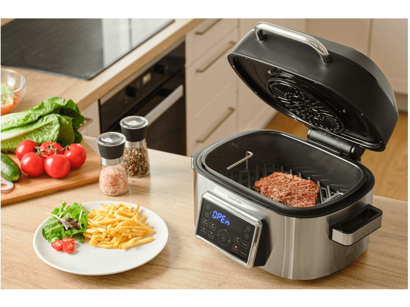 Airfryer, 1660W, 6L, fekete/ezüst
