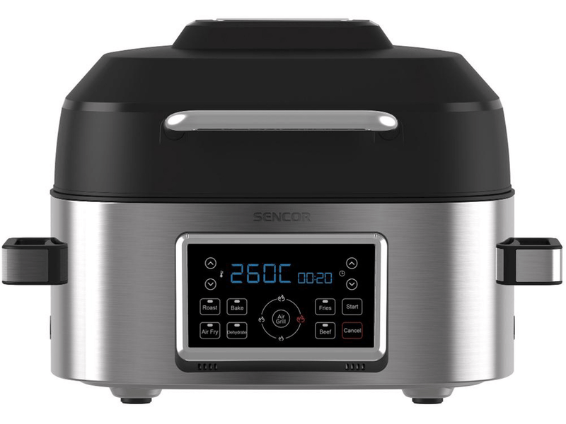 Airfryer, 1660W, 6L, fekete/ezüst