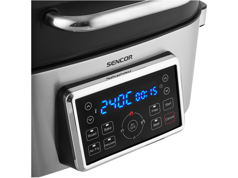 Airfryer, 1660W, 6L, fekete/ezüst