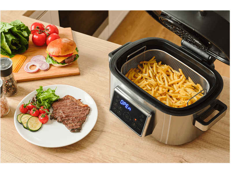 Airfryer, 1660W, 6L, fekete/ezüst