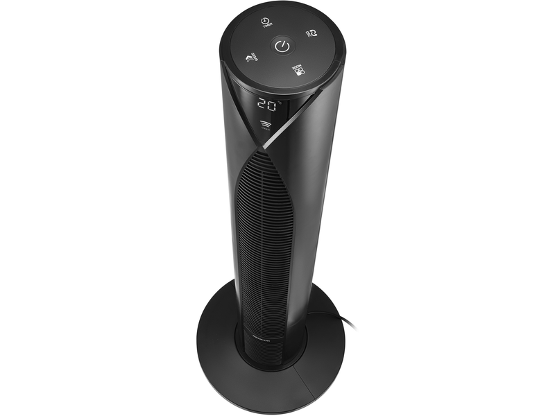 Oszlop ventilátor fekete