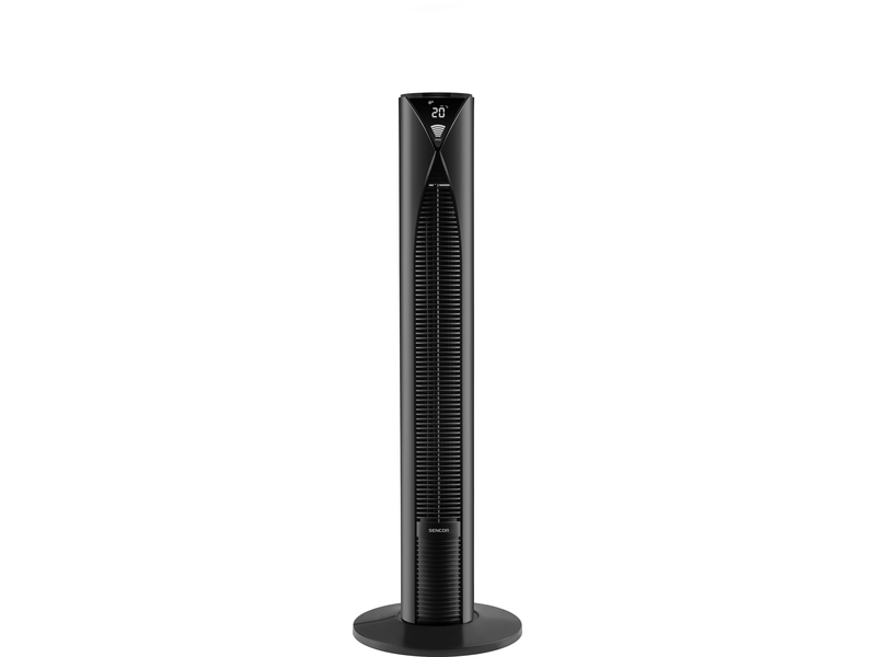 Oszlop ventilátor fekete