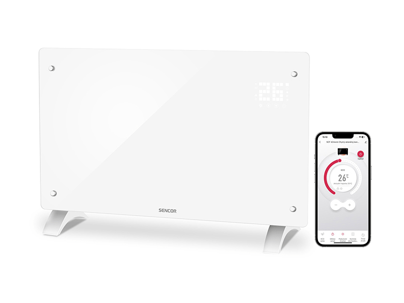 Sencor SCF 4240WH Intelligens üvegkonvektor, fehér