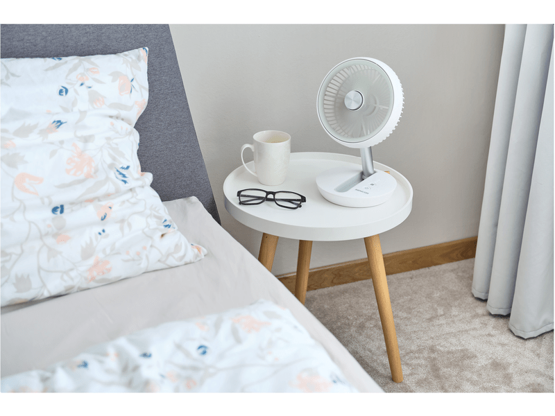 Akkus ventilátor 18cm fehér