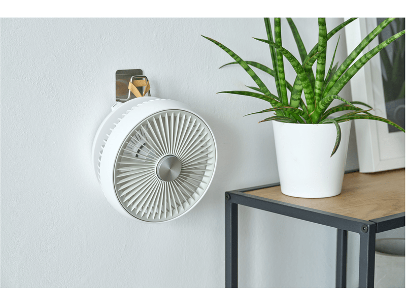 Akkus ventilátor 18cm fehér