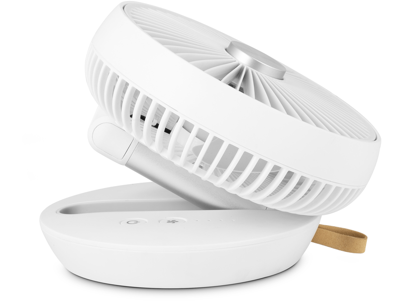 Akkus ventilátor 18cm fehér