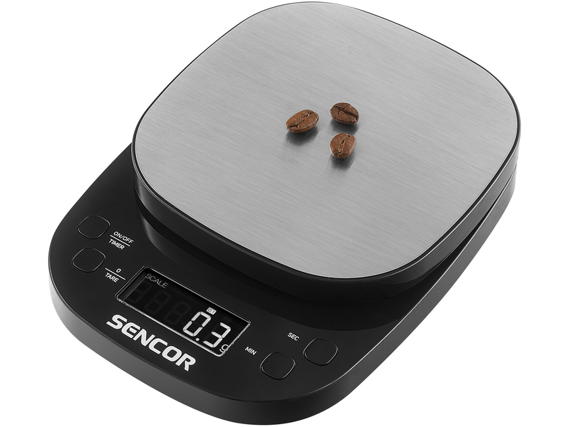 Barista mérleg, 2kg, fekete/ezüst