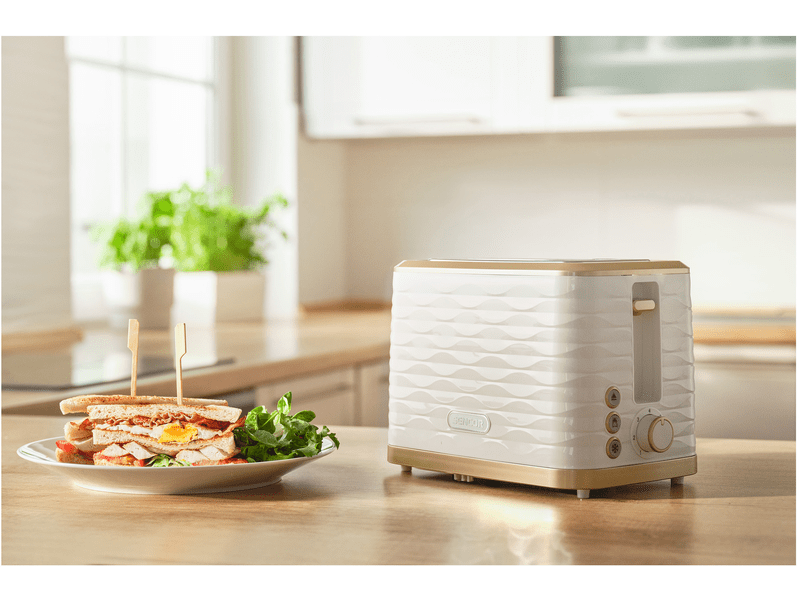 Kenyérpirító, 930W, fehér