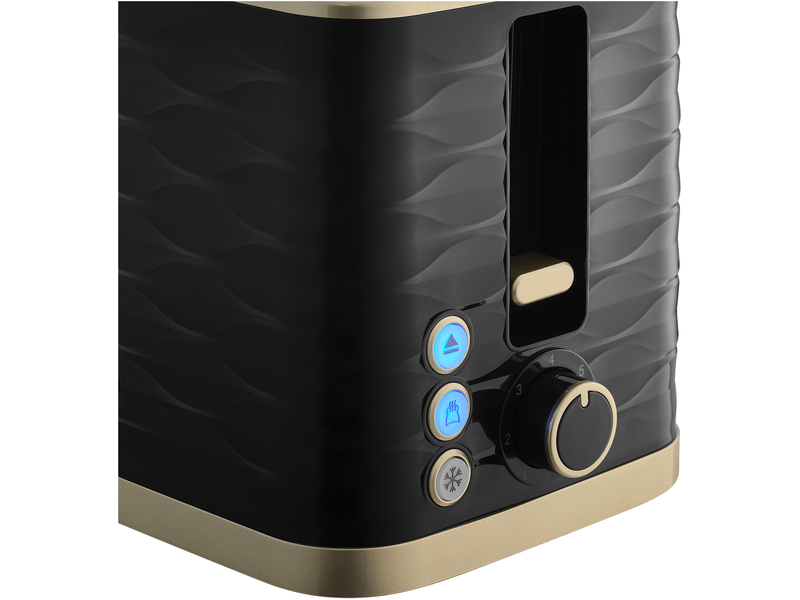 Kenyérpirító, 930W, fekete