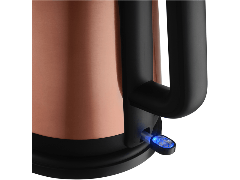 Vízforraló, 2200W, 1.7L, fekete/réz