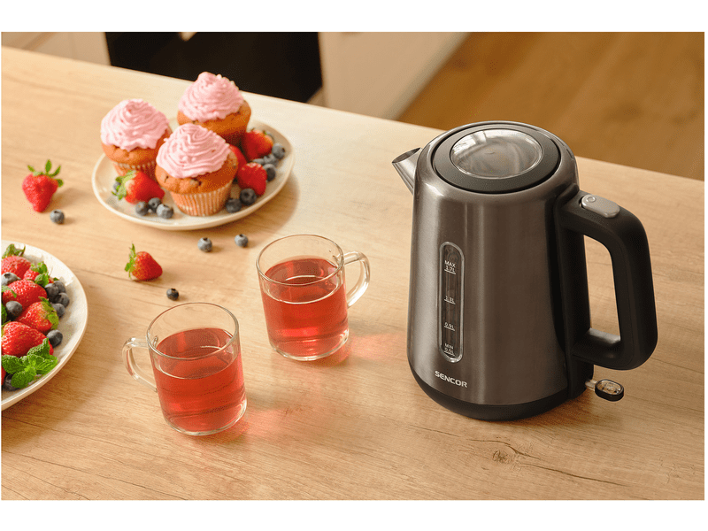 Vízforraló, 2200W, 1.7L, fekete