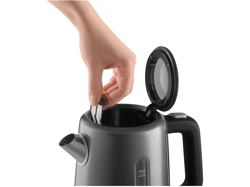 Vízforraló, 2200W, 1.7L, fekete