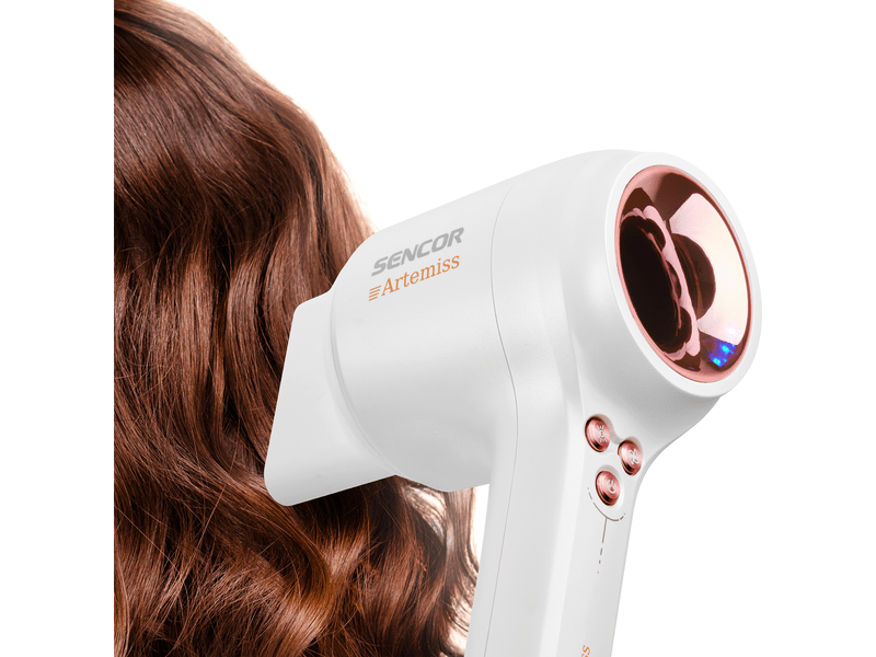 Hajszárító, 1500W, fehér/rosegold