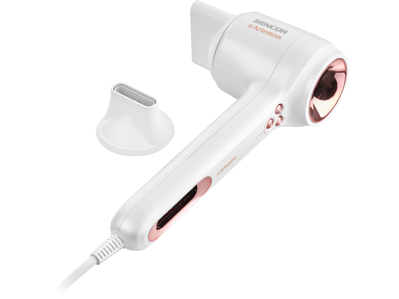 Hajszárító, 1500W, fehér/rosegold