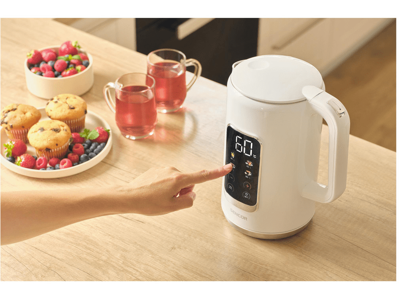 Vízforraló, 2200W, 1.7L, fehér