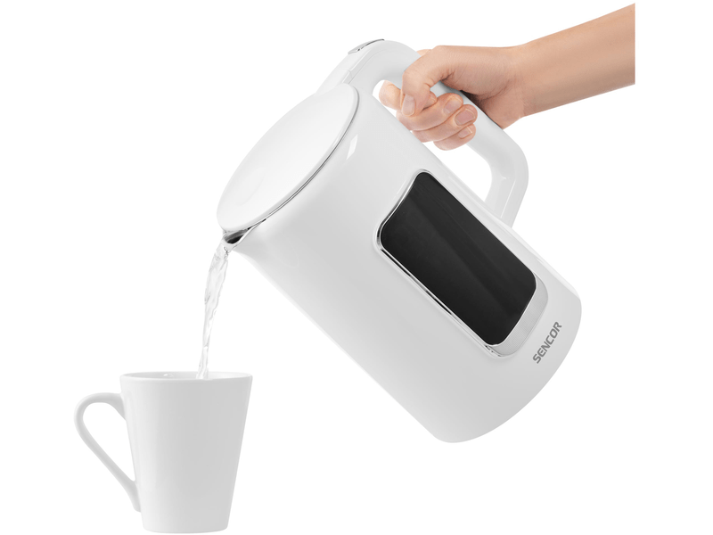 Vízforraló, 2200W, 1.7L, fehér