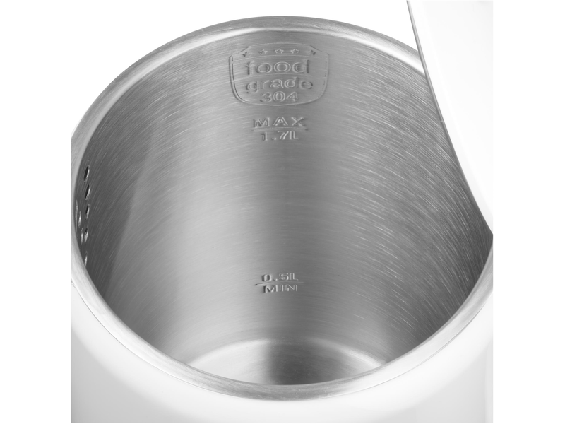 Vízforraló, 2200W, 1.7L, fehér