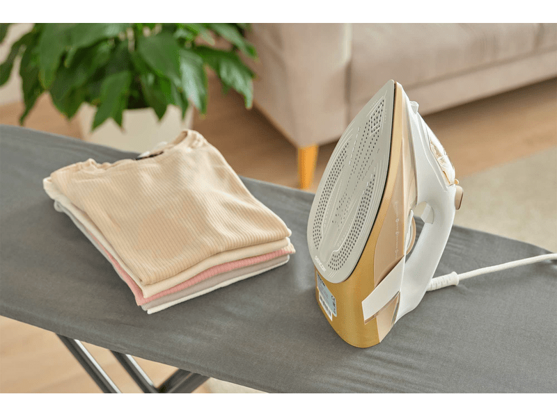 Gőzölős vasaló, 3200W, fehér/arany