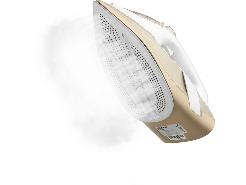 Gőzölős vasaló, 3200W, fehér/arany