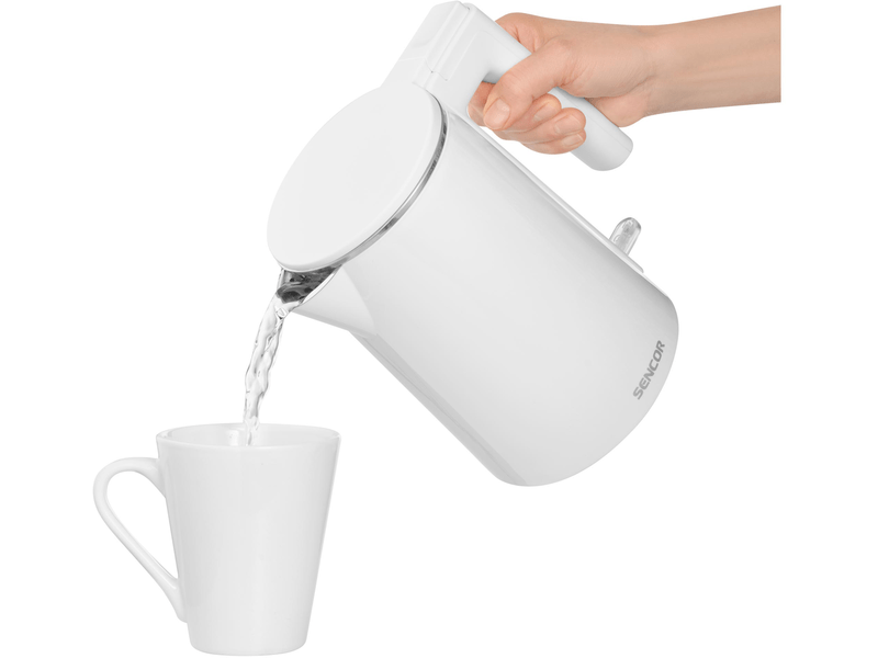 Vízforraló, 1500W, 1L, fehér