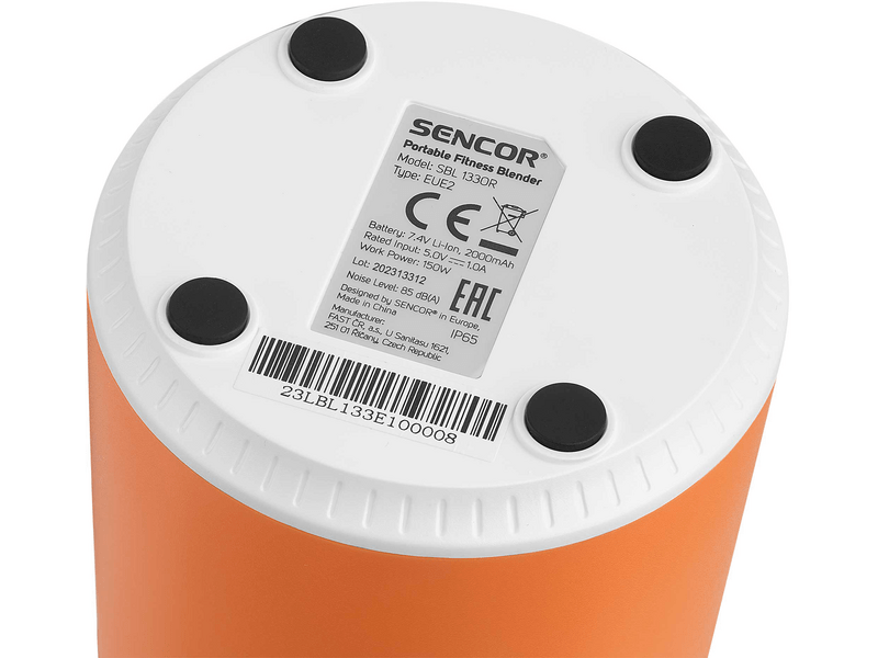 Sencor SBL 133OR Hordozható mixer, narancssárga