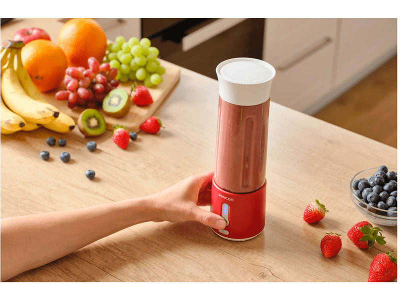 Smoothie mixer, 150W, 0.5L, piros