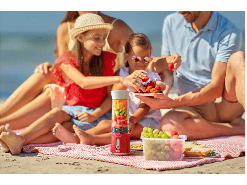 Smoothie mixer, 150W, 0.5L, piros